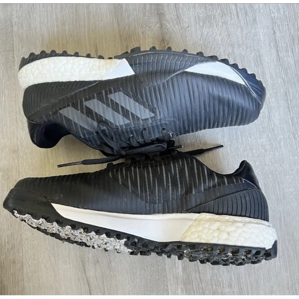 Adidas Tour360 XT SL Golf Shoes Mens Size 8 Black White Spikeless Boost EUC